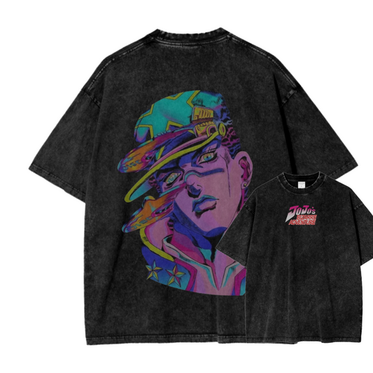 JOJO'S BIZARRE ADVENTURE X ACID WASH TEE