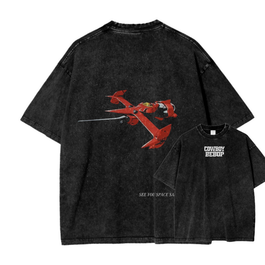 COWBOY BEBOP VII ACID WASH TEE