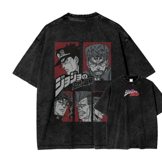 JOJO'S BIZARRE ADVENTURE XI ACID WASH TEE