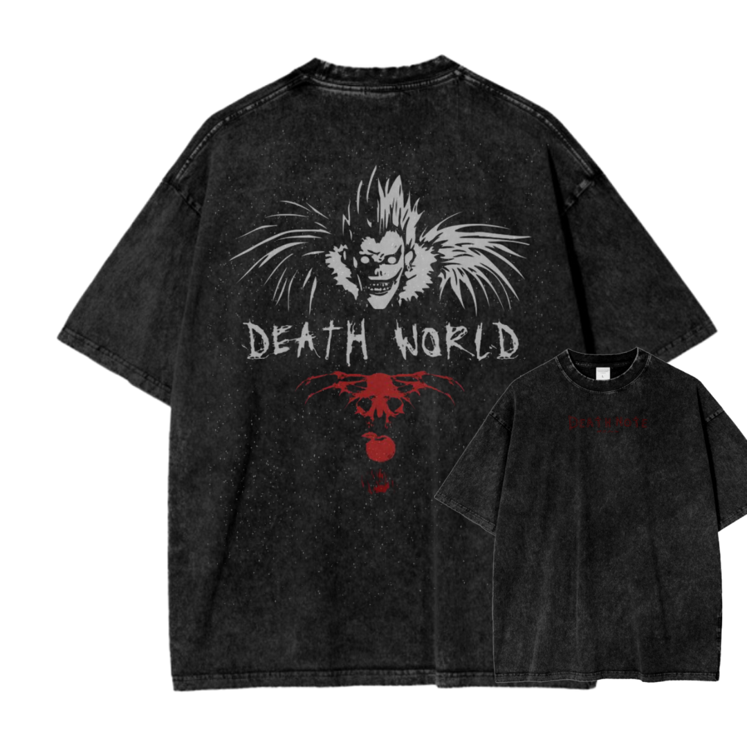 DEATH NOTE VIII ACID WASH TEE