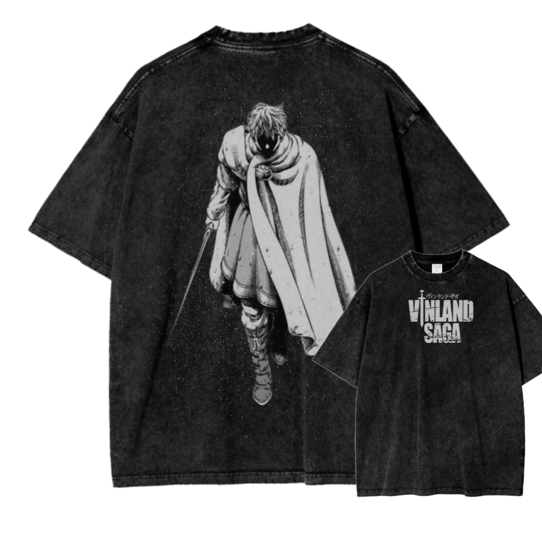 VINLAND SAGA X ACID WASH TEE