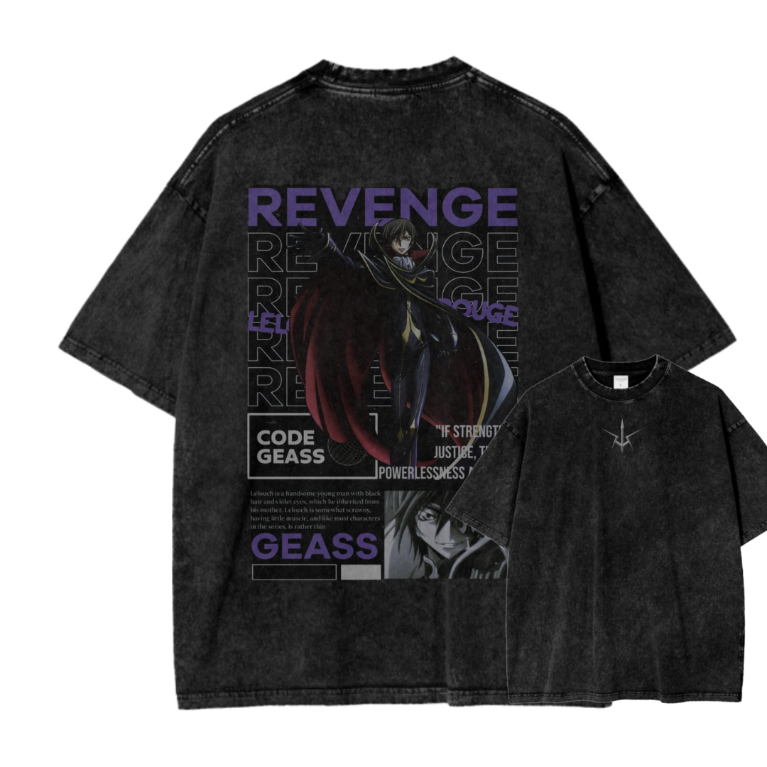 CODE GEASS VIII ACID WASH TEE