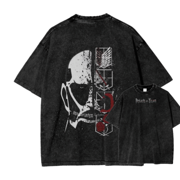 ATTACK ON TITAN III ACID WASH TEE