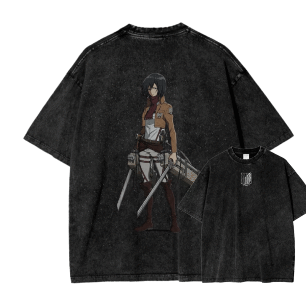 ATTACK ON TITAN V ACID WASH TEE
