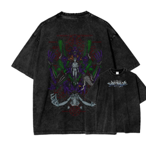NEON GENESIS EVANGELION IX ACID WASH TEE