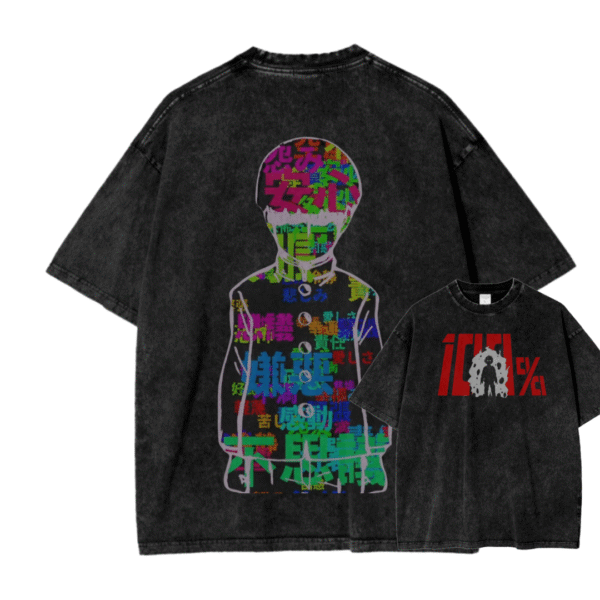 MOB PSYCHO 100 X ACID WASH TEE