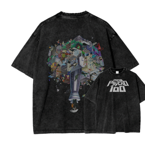 MOB PSYCHO 100 XII ACID WASH TEE