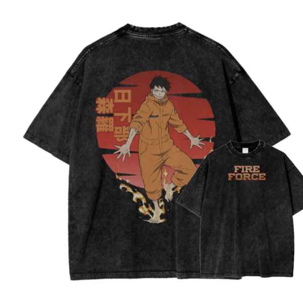 FIRE FORCE XIV ACID WASH TEE