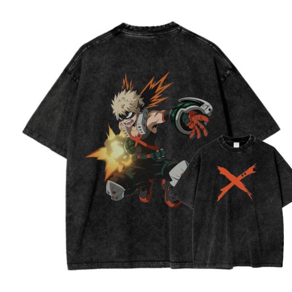 BAKUGO II ACID WASH TEE