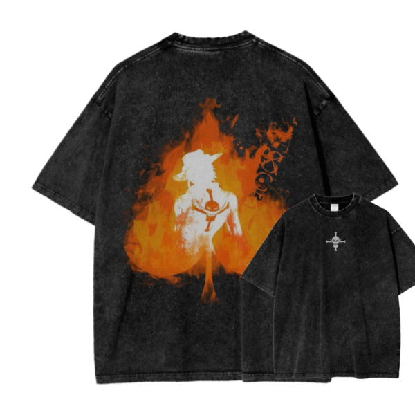 FIRE FIST ACE VI ACID WASH TEE