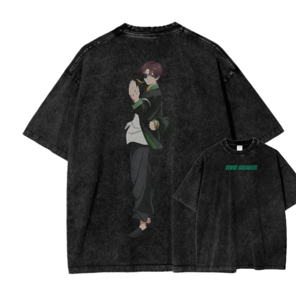 WIND BREAKER VI ACID WASH TEE