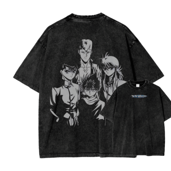YU YU HAKUSHO V ACID WASH TEE