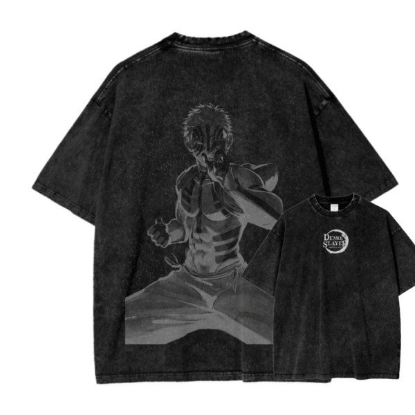 DEMON SLAYER VII ACID WASH TEE