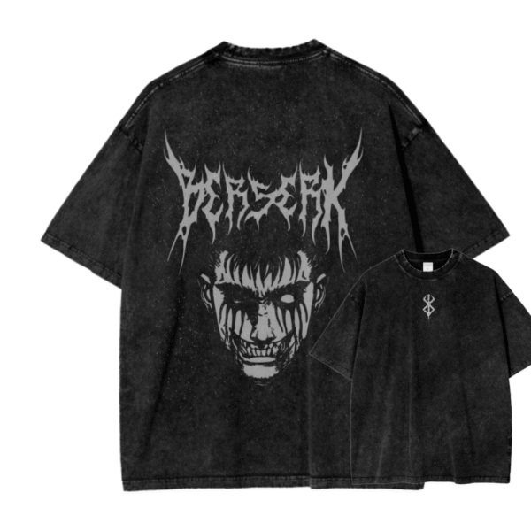 BERSERK XI ACID WASH TEE
