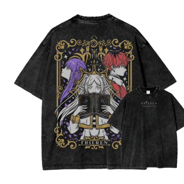 FRIEREN X ACID WASH TEE