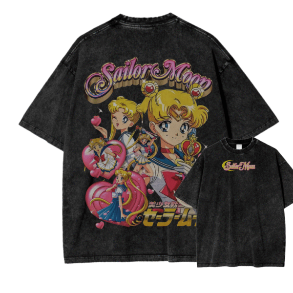 SAILOR MOON VI ACID WASH TEE