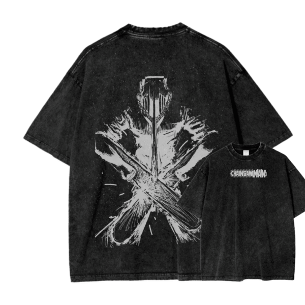 CHAINSAW MAN IV ACID WASH TEE