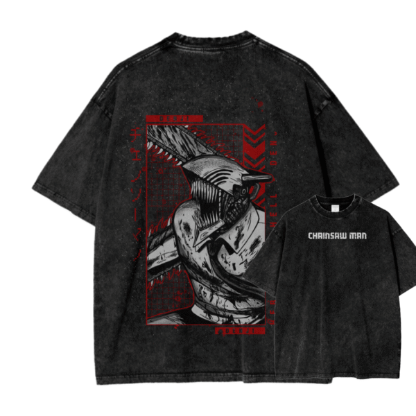 CHAINSAW MAN VII ACID WASH TEE