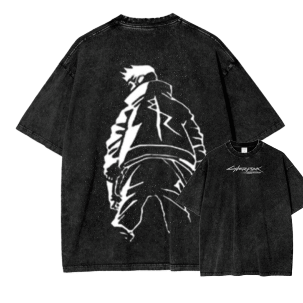 CYBERPUNK EDGERUNNERS IV ACID WASH TEE