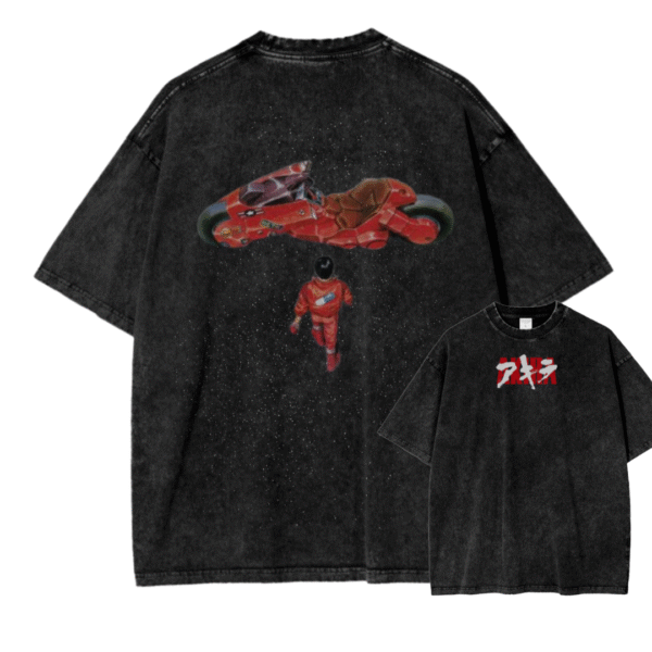 AKIRA V ACID WASH TEE