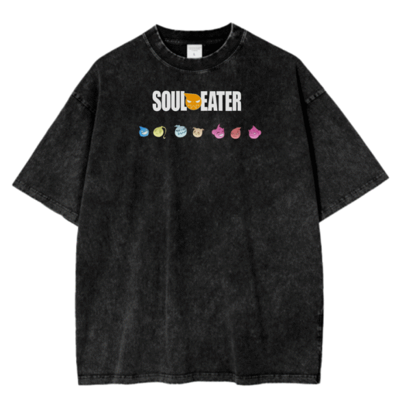 SOUL EATER II ACID WASH TEE