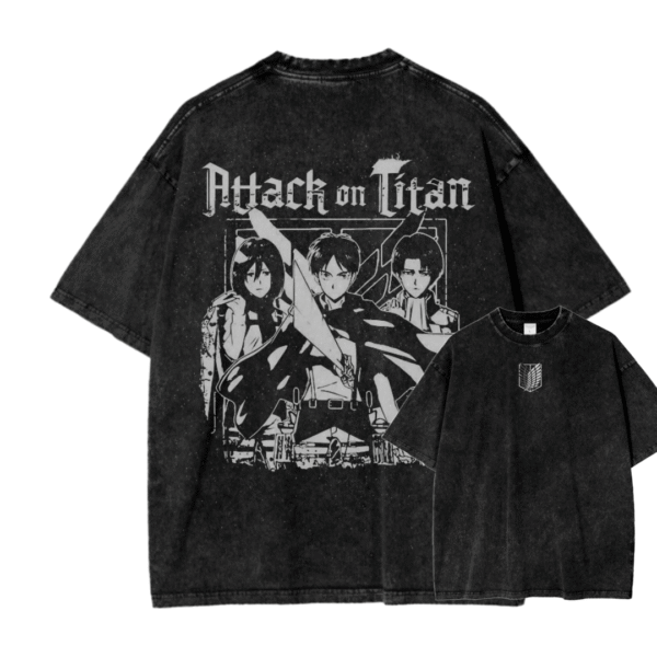 ATTACK ON TITAN VIII ACID WASH TEE