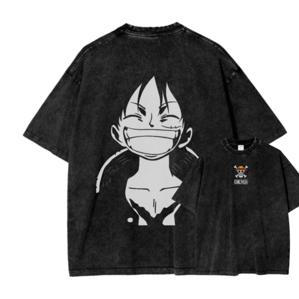 ONE PIECE X ACID WASH TEE