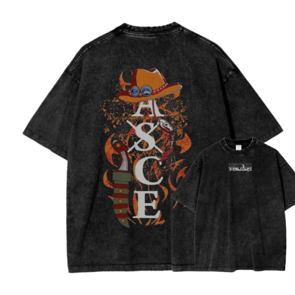 FIRE FIST ACE III ACID WASH TEE
