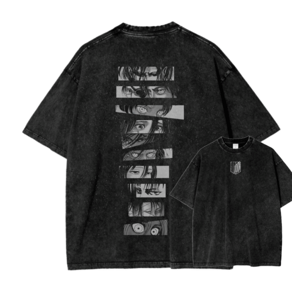 ATTACK ON TITAN IX ACID WASH TEE