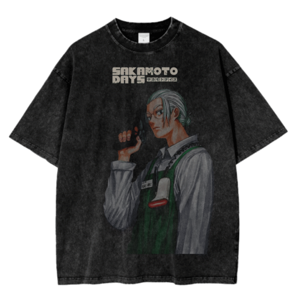 SAKAMOTO DAYS VI ACID WASH TEE