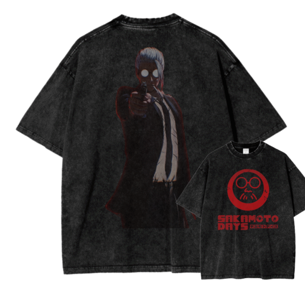 SAKAMOTO DAYS VIII ACID WASH TEE