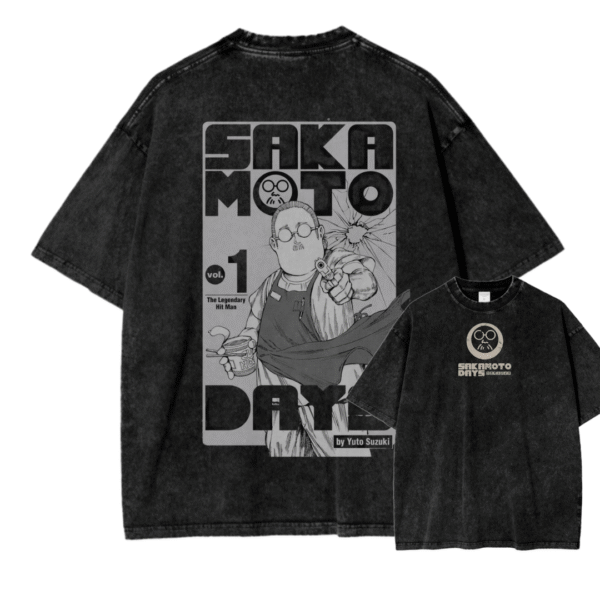 SAKAMOTO DAYS X ACID WASH TEE
