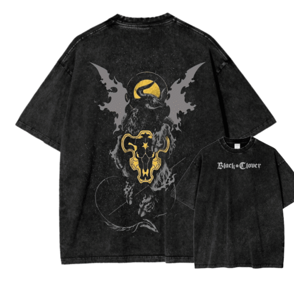 BLACK CLOVER IVX ACID WASH TEE