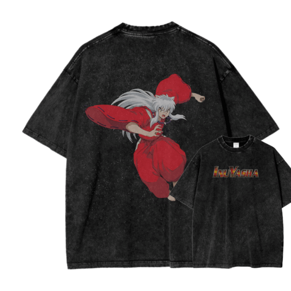 INUYASHA III ACID WASH TEE
