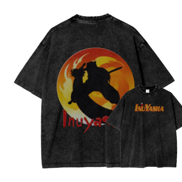 INUYASHA IV ACID WASH TEE