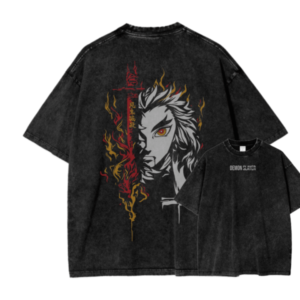 DEMON SLAYER XII ACID WASH TEE