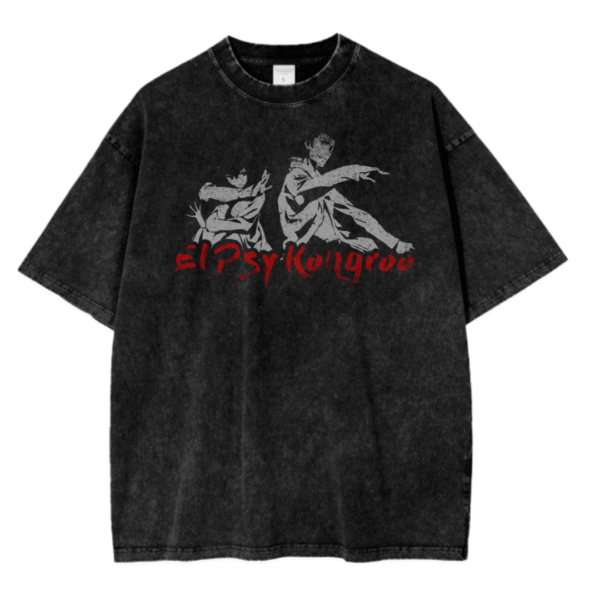 STEINS GATE IV ACID WASH TEE