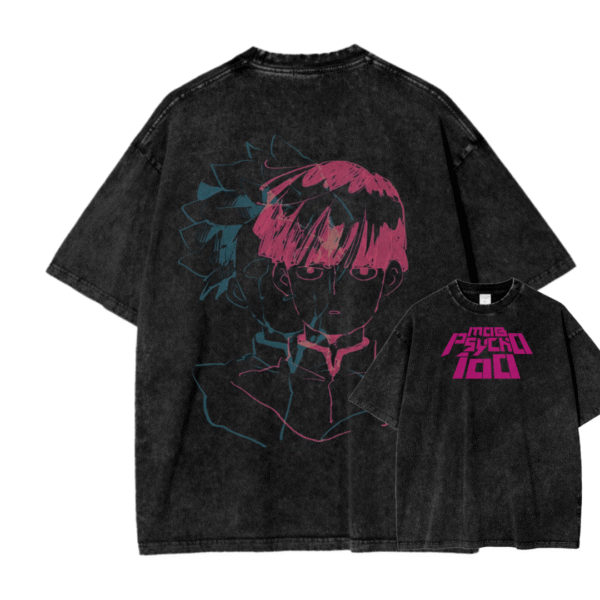 MOB PSYCHO 100 IX ACID WASH TEE