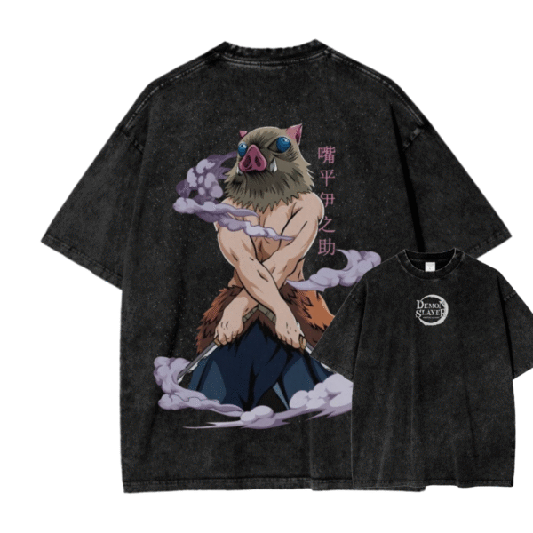 DEMON SLAYER V ACID WASH TEE