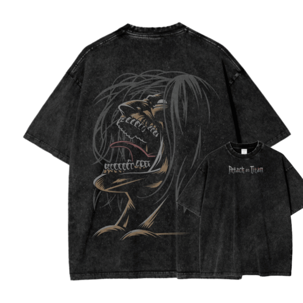 ATTACK ON TITAN VI ACID WASH TEE