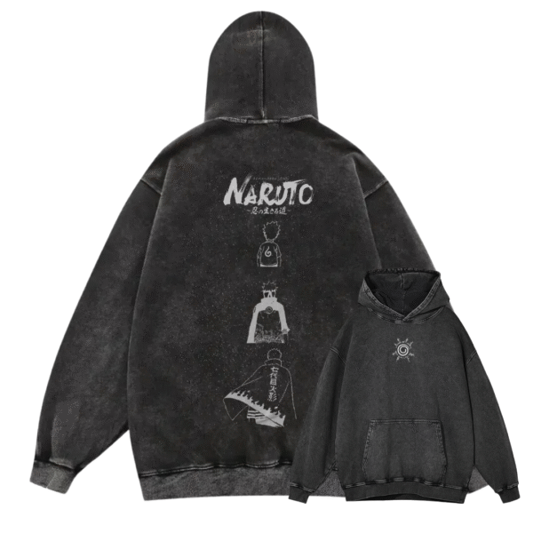 NARUTO I ACID WASH HOODIE