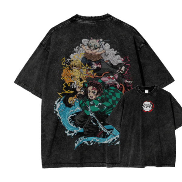 DEMON SLAYER XIII ACID WASH TEE