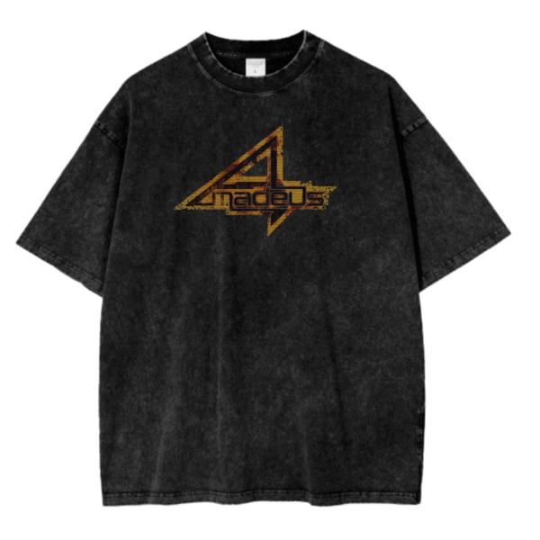 STEINS GATE V ACID WASH TEE