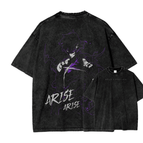 SOLO LEVELING X ACID WASH TEE