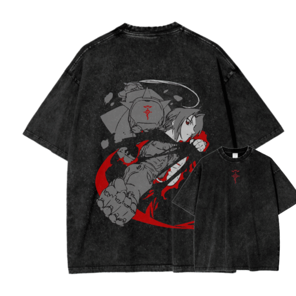 FULL METAL ALCHEMIST XI ACID WASH TEE