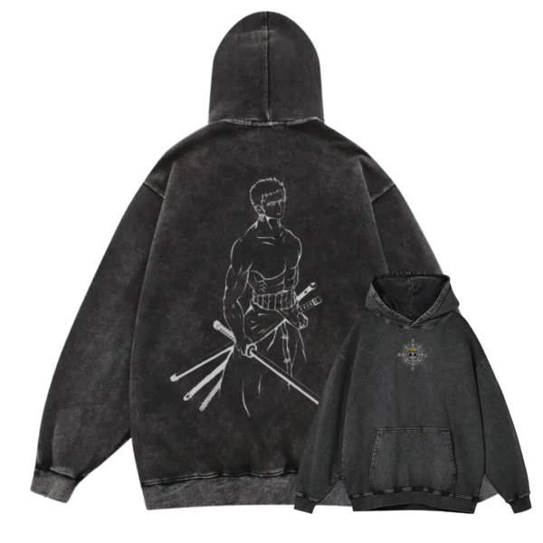 ONE PIECE III ACID WASH HOODIE